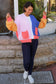 CHARLOTTE KNIT BLOCK COLOUR CARDI