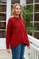 CHARLOTTE WOOL BLEND KNIT IN CHERRY RED