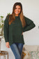 CHARLOTTE COZY WOOL BLEND KNIT IN DARK GREEN