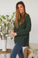 CHARLOTTE COZY WOOL BLEND KNIT IN DARK GREEN
