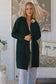 CHARLOTTE WOOL BLEND CARDI WITH HOOD IN FORREST GREEN