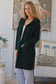 CHARLOTTE WOOL BLEND CARDI WITH HOOD IN FORREST GREEN