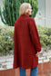 CHARLOTTE COZY WOOL BLEND KNIT CARDI IN DEEP CHERRY RED