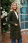 CHARLOTTE COZY WOOL BLEND KNIT CARDI IN GREEN ANIMAL PRINT