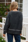 CHARLOTTE WOOL BLEND KNIT IN CHARCOAL AND GREY