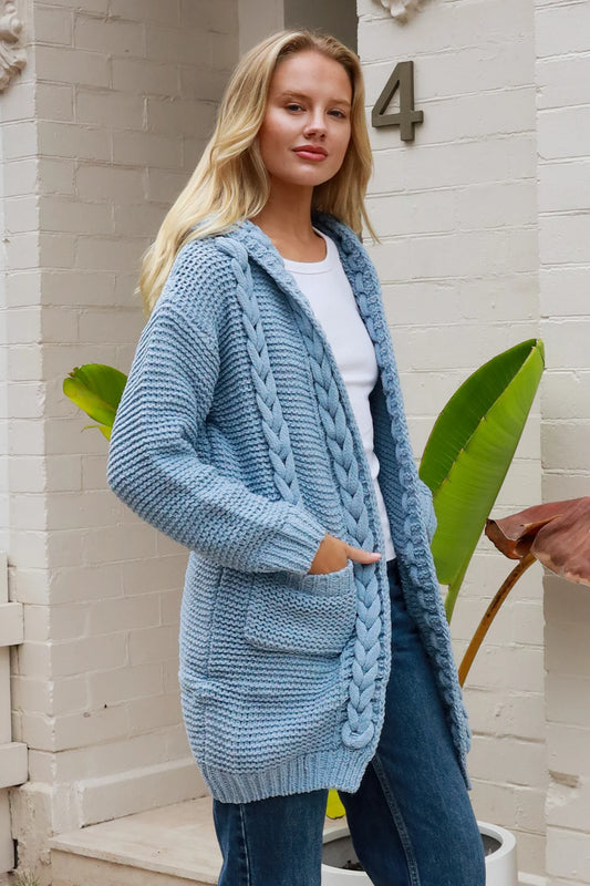 CHARLOTTE WOOL BLEND KNIT IN SKY BLUE