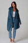 CHARLOTTE DENIM BLUE WOOL BLEND CARDI