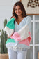 CHARLOTTE PASTEL COLLOUR BLOCK KNIT CARDI