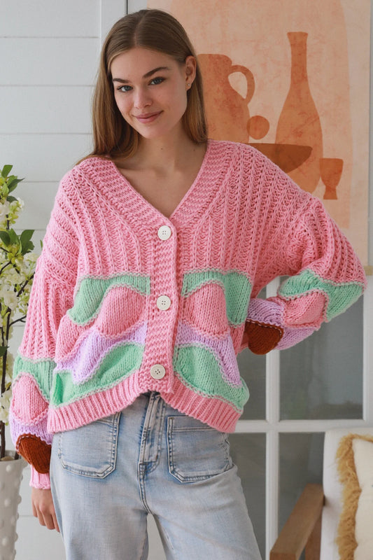 CHARLOTTE BUBBLEGUM PINK CARDI