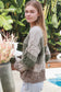 CHARLOTTE GREEN BEIGE WOOL BLEND KNIT