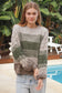 CHARLOTTE GREEN BEIGE WOOL BLEND KNIT