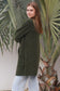 CHARLOTTE DARK GREEN WOOL BLEND CARDI