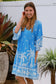 SALTY PALM BEATRIX BLUE MINI DRESS
