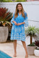 SALTY PALM BEATRIX BLUE MINI DRESS