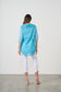 CAJU BRODERIE TUNIC WITH HI LOW HEM IN BLUE