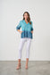 CAJU BUTTON DOWN BLOUSE IN BLUE