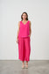 CAJU V-NECK SWING TANK TOP IN HOT PINK