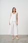 CAJU V-NECK SWING TANK TOP IN WHITE