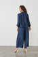 CAJU SUMMER JACKET WITH ZIP BACK FEAUTURE IN MIDNIGHT BLUE
