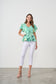 CAJU PINK MARBLE PRINT TOP WITH DRAWSTRING NECKLINE