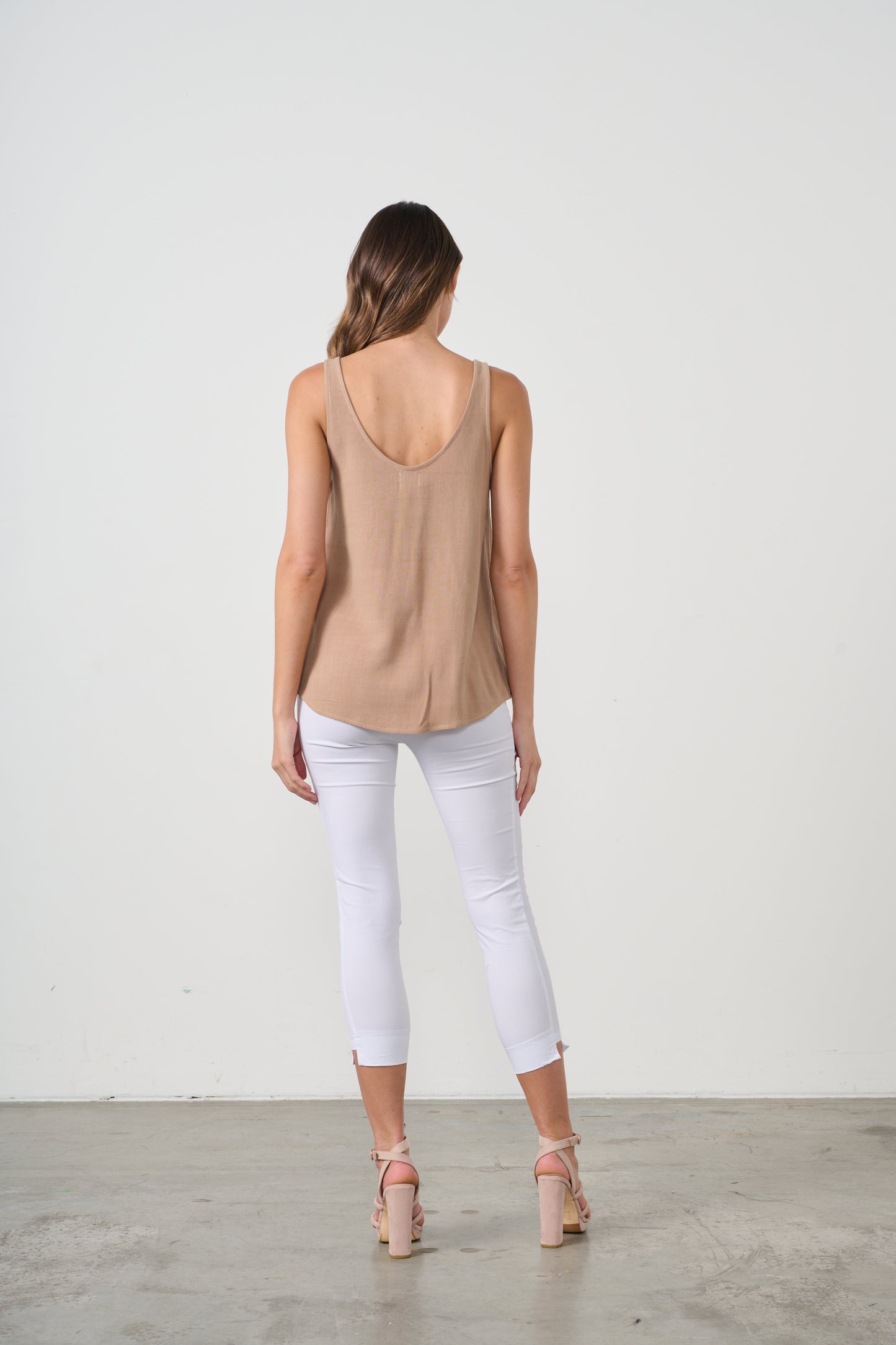 CAJU 2 WAY TANK TOP IN NUDE