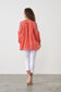 CAJU COTTON TOP WITH DETAILED SLEEVE IN WATERMELON