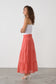 CAJU WATERMELON LONG COTTON SKIRT