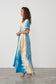 CAJU V-NECK DRESS IN TIE DYE BLUE