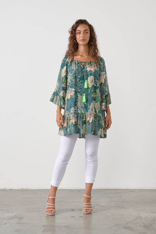 CAJU PASSIONFRUIT FLOWER TUNIC