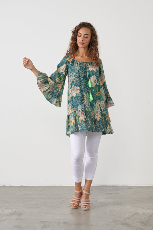 CAJU PASSIONFRUIT FLOWER TUNIC