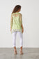 CAJU SUMMER BEAD TOP IN LIME GREEN