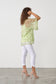 CAJU SUMMER BEAD TOP IN LIME GREEN