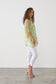 CAJU SUMMER BEAD TOP IN LIME GREEN