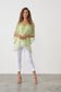 CAJU SUMMER BEAD TOP IN LIME GREEN