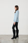CAJU SPARKLE THREAD LONG SLEEVE TOP IN BLUE