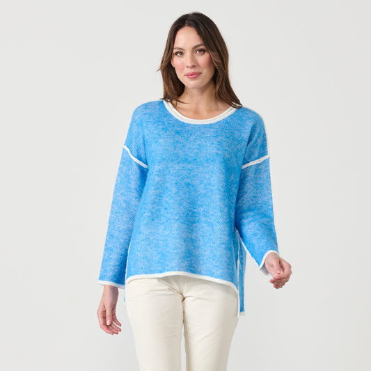 CAJU WOOL BLEND KNIT IN BLUE