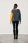 CAJU WOOL BLEND BLOCK COLOUR KNIT