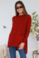 CHARLOTTE BRICK RED OVERSIZED KNIT