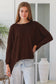 CHARLOTTE MERINO BLEND KNIT IN CHOCOLATE BROWN
