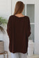 CHARLOTTE MERINO BLEND KNIT IN CHOCOLATE BROWN
