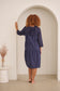 GELATU HOODED DRESS IN INDIGO