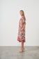 HOLMES AND FALLON DOUBLE LAYER FLORAL PRINT DRESS