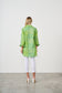 HOLMES AND FALLON SCOOP HEM SHIRT WITH ROLL UP SLEEVES IN GREEN