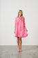 HOLMES AND FALLON SUMMER DRESS WITH COLLAR IN PINK PRINT