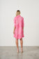 HOLMES AND FALLON SUMMER DRESS WITH COLLAR IN PINK PRINT