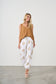 HOLMES & FALLON WHITE WITH GOLD PRINT PANT