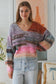 CHARLOTTE MULTI-COLOUR V-NECK KNIT