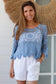 WILLOW CROCHET TOP IN BLUE