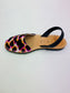 LULU AVARCAS BRIGHT ANIMAL PRINT SANDAL