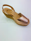 LULU AVARCAS ROSE GOLD LEATHER CORKS